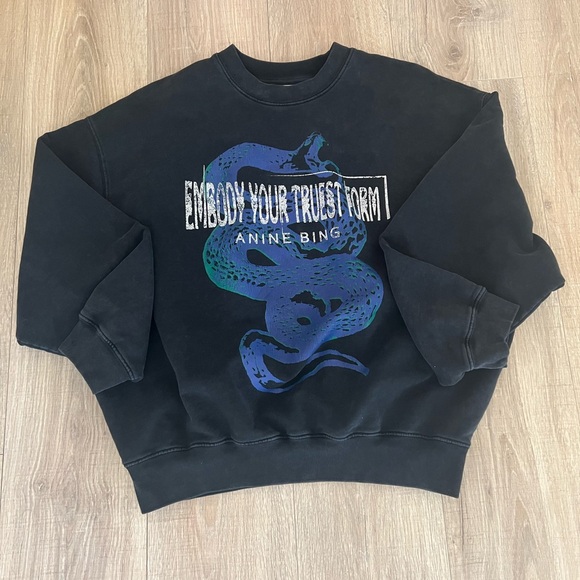AUTHENTIC ANINE BING VIPER Sweatshirt Size M - Picture 8 of 12